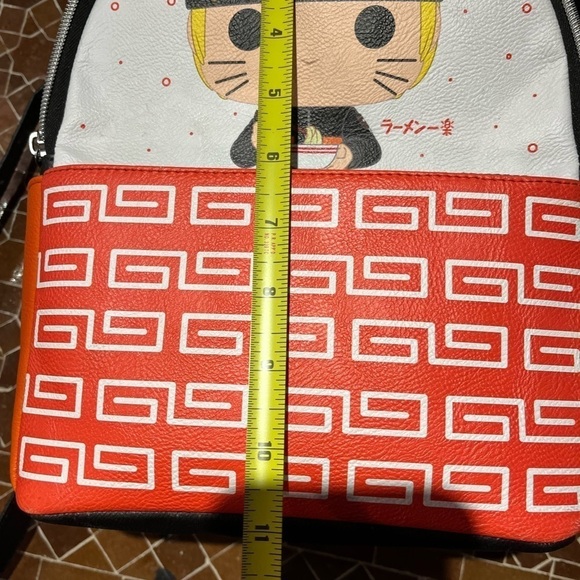 NWT mini marathon backpack leather for kids orange and black zipper closure - Picture 6 of 7